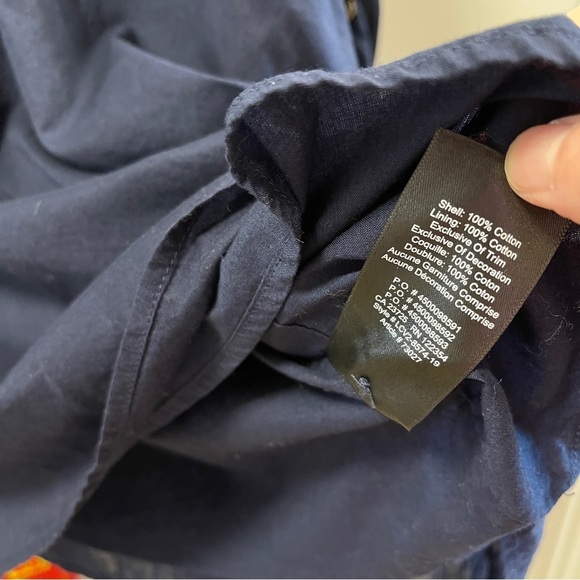 Sunday Best Navy Long Sleeve Dress with Gold Accents - Picture 9 of 12